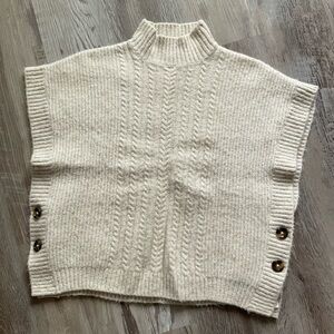 MONOPRIX teens 12 Cozy Cream Cable Knit Sweater